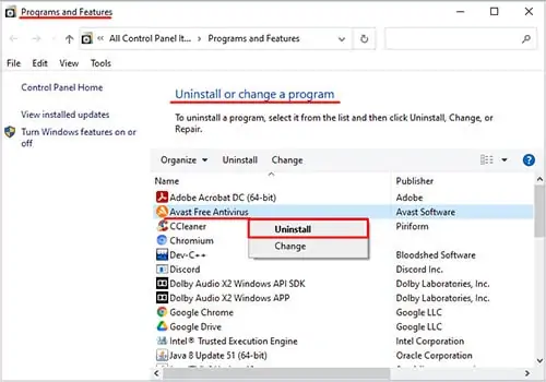 uninstall-antivirus