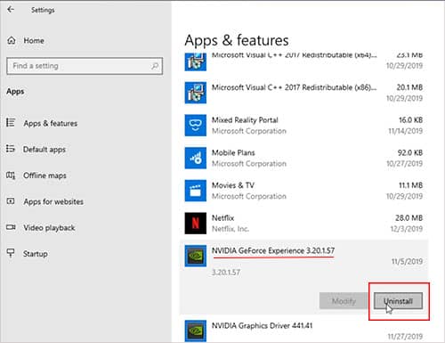 uninstall-nvidia-geforce-experience