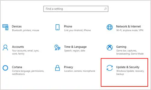 update-and-security