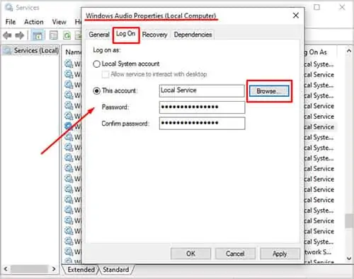 windows-audio-properties-log-on-tab