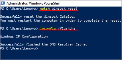 winsock-reset-flush-dns