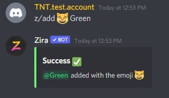 zira add new reaction role
