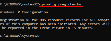 re-register DNS