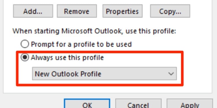 Always use this profile