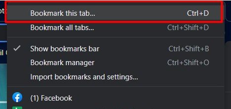 Bookmark this tab