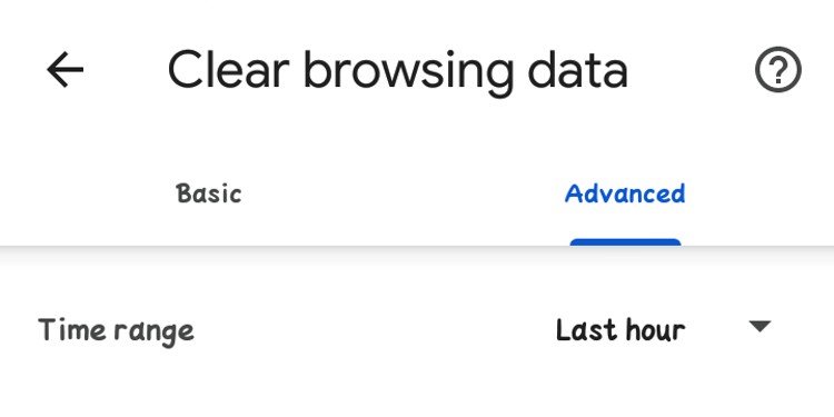 Clearr browsing data on phone