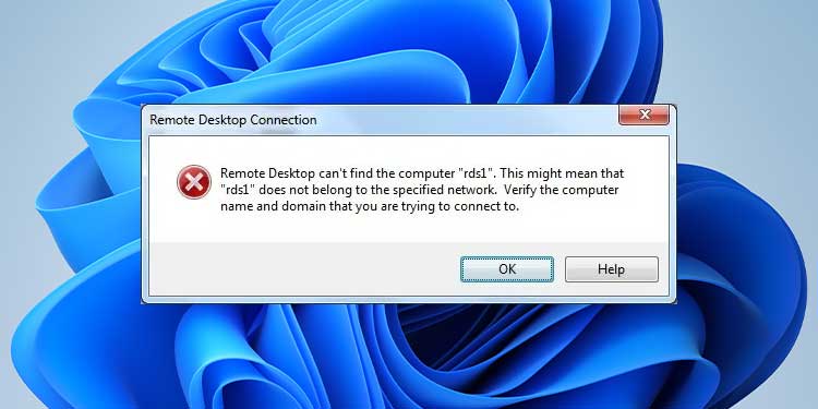 Remote Desktop Can't Find the Computer