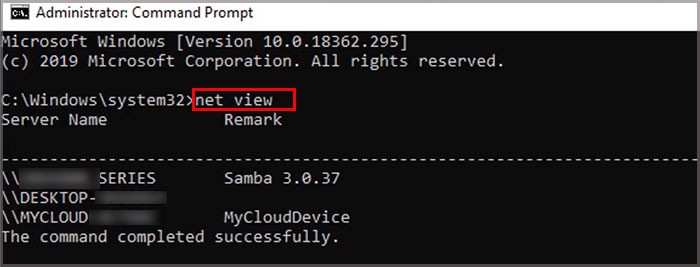 Running-netview-command