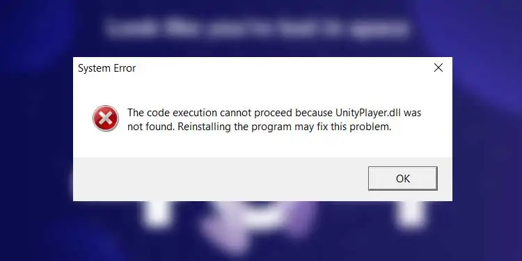 UnityPlayer.dll Not Found Or Missing [Fixed]
