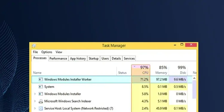 How To Fix Windows Modules Installer Worker (TiWorker.exe) High CPU Usage