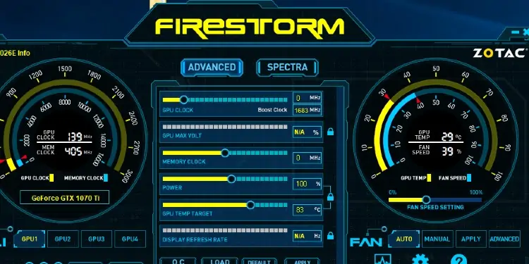 10 Best Fan Control Software For Windows 5 Zotac-firestrorm