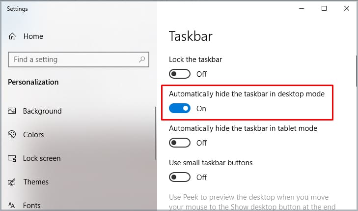  Fix  Taskbar Won t Go Away In Fullscreen - 13