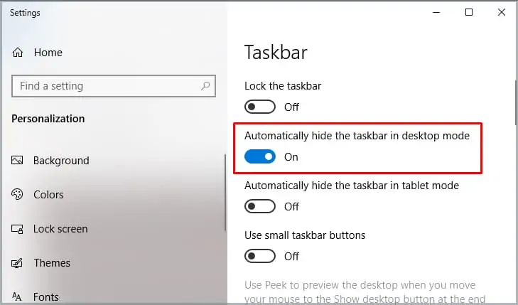 automatically-hide-the-taskbar-on-desktop-mode