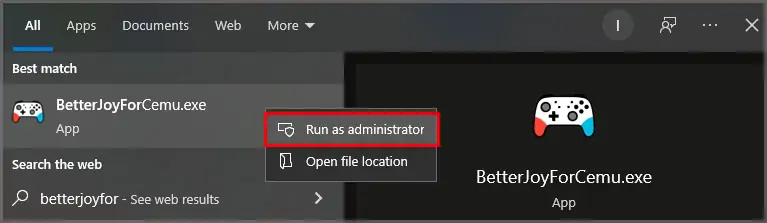 How to Connect Joy-Con to PC 30 betterjoyfoecemu-run-as-an-administrator