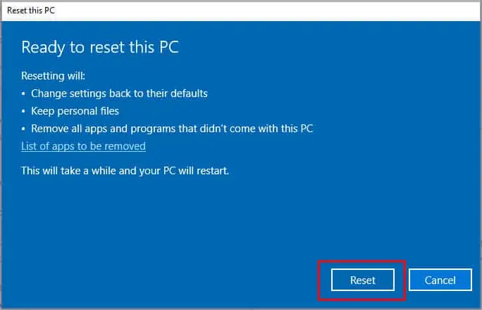 PC Randomly Turns Off? 11 Ways To Fix It 20 click-on-reset
