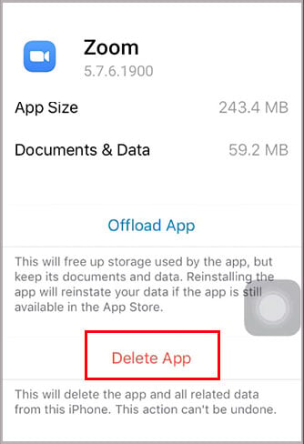 delete-zoom-app-cache-on-iphone
