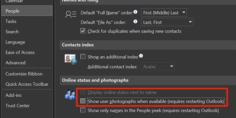 disable features