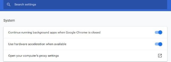 hardware acceleration chrome
