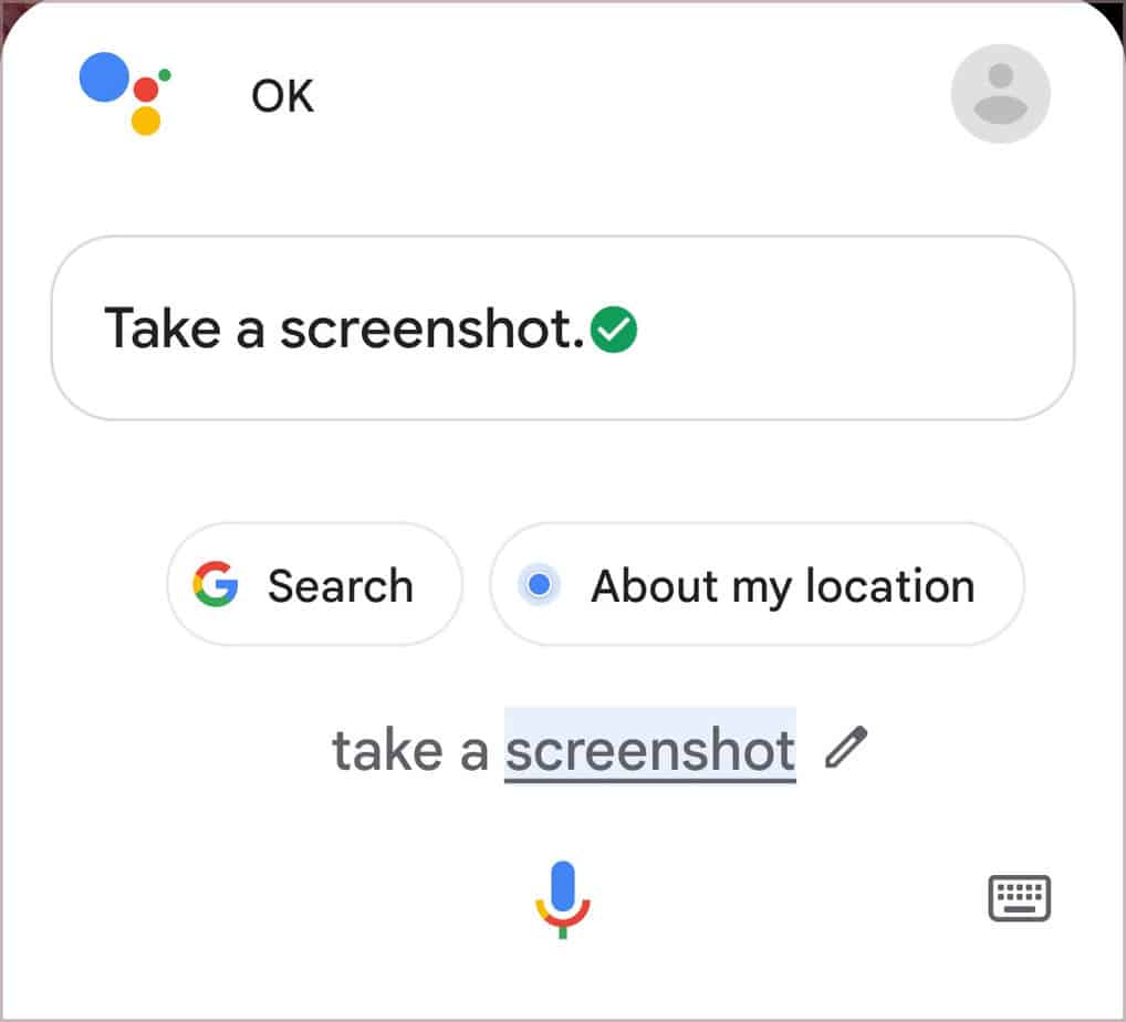 hey google take a screenshot