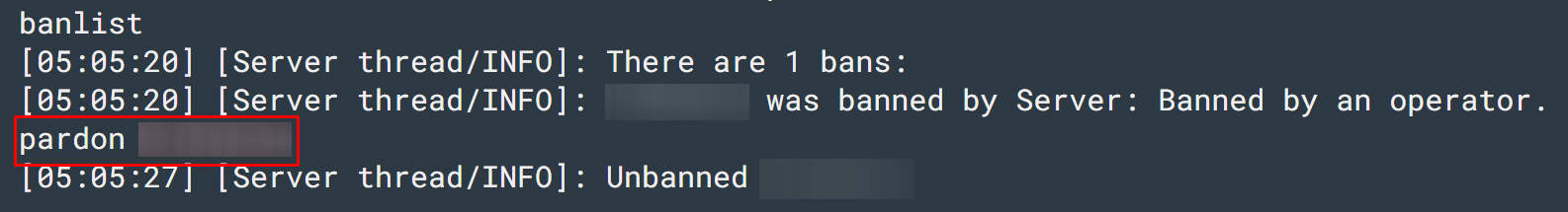 how to unban