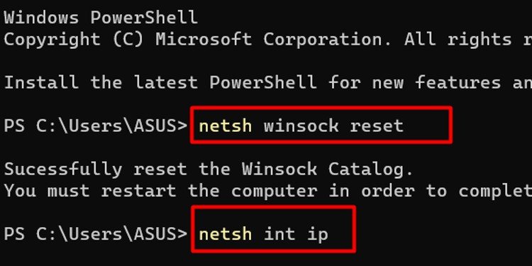 netsh commands
