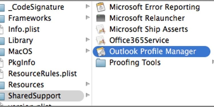 outlook profile manager