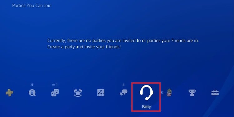 ps4 party chat