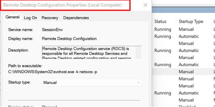 remote desktop config