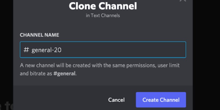 rename and create channel
