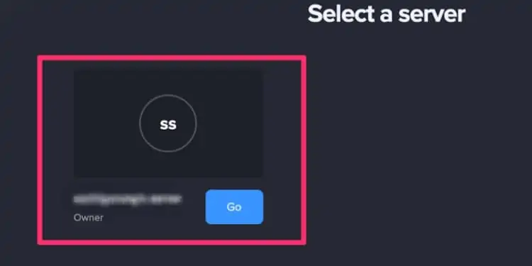 select-a-server
