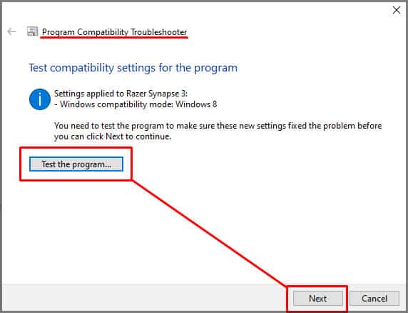 test-the-program