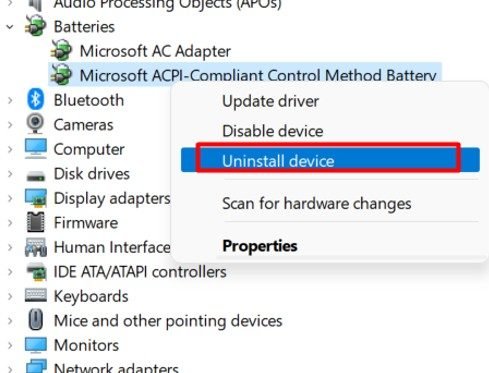 download microsoft acpi-compliant control method battery driver for windows 10