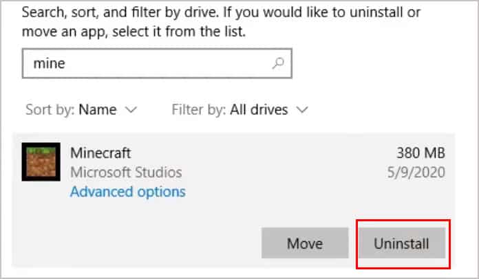 uninstall-minecraft