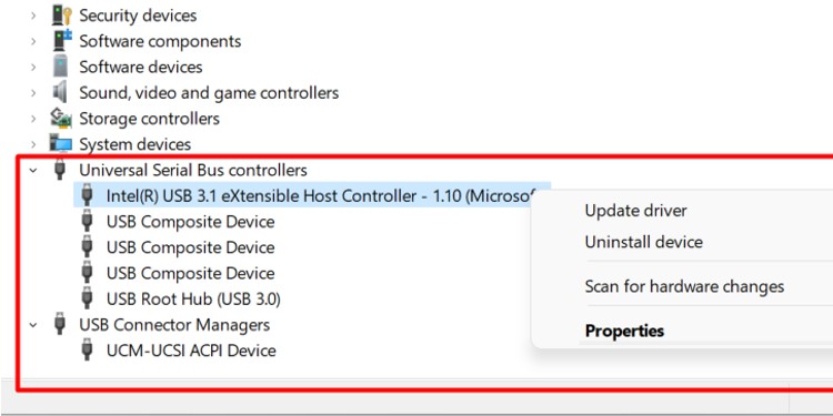 update usb controllers