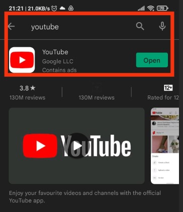 youtube google play