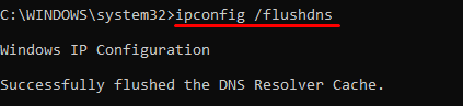 flush DNS