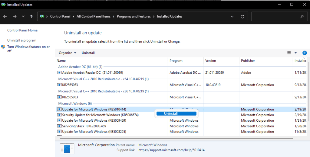 What is MoUSO Core Worker Process? Is It Safe to Remove it 30 15.-uninstall-updates-1024x520