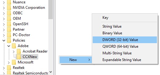 CCXProcess DWORD Value