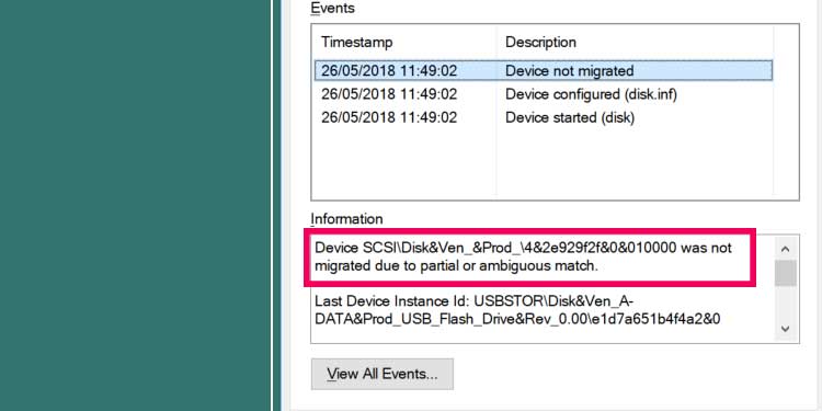 Device Was Not Migrated Due to Partial or Ambiguous Match