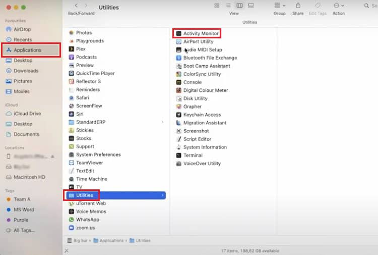 Mac Finder Application Utilities
