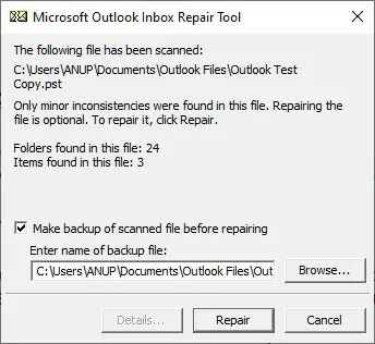 Repair-using-Scanpst