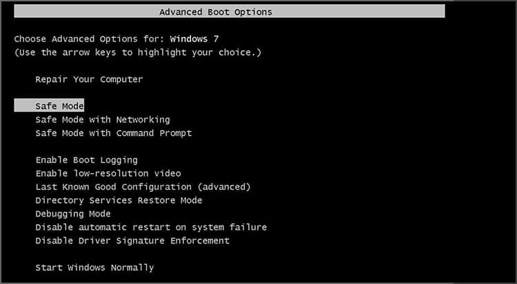 How to Fix Windows 10 Stuck on Preparing Automatic Repair Loop 7 advanced-boot-options-safe-mode