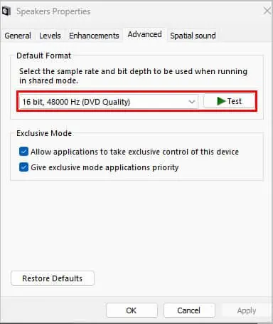 audio-default-format