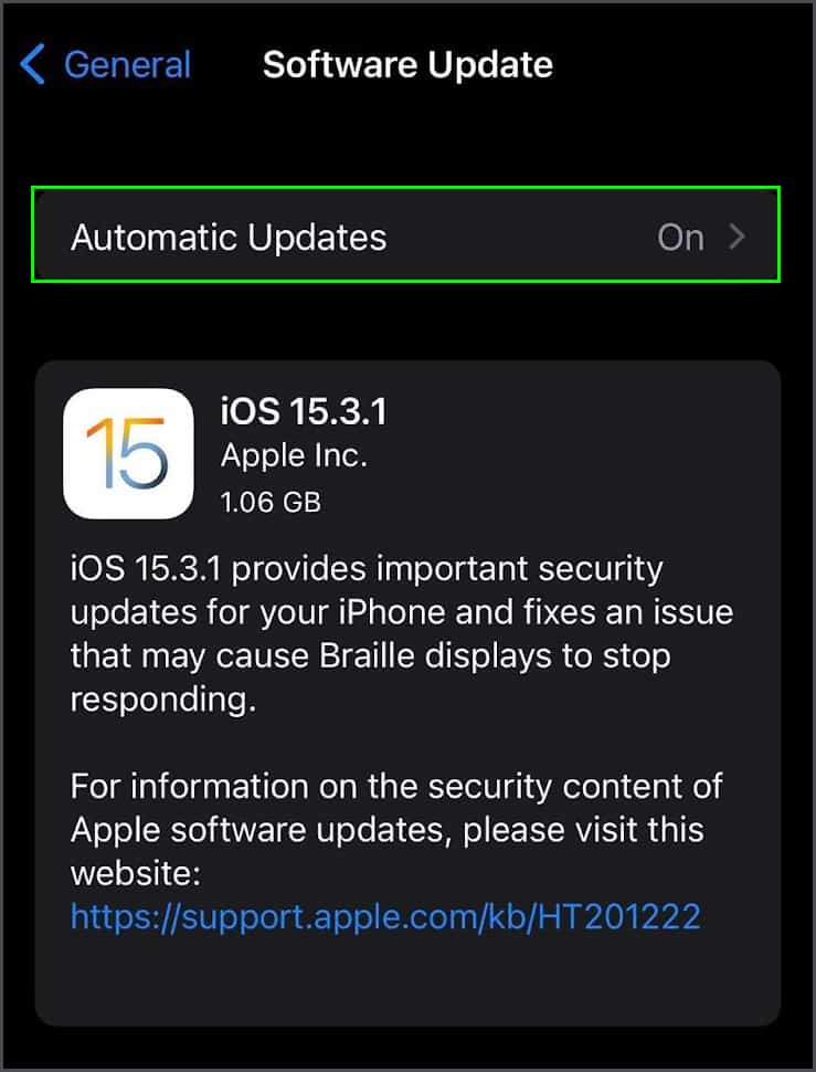 automatic-update-on