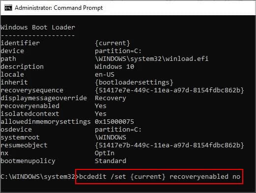 bcdedit-command