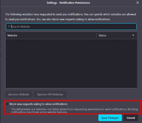 block website firefoxx