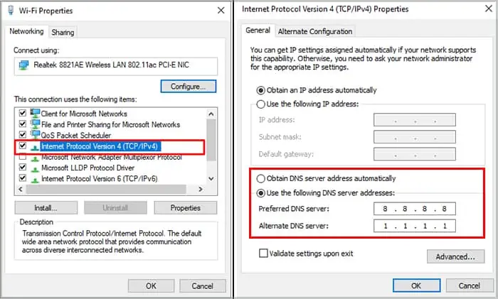 change-dns-servers-address