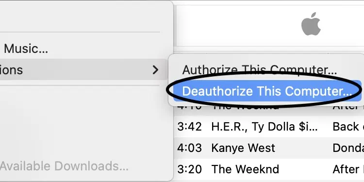 deauthorize