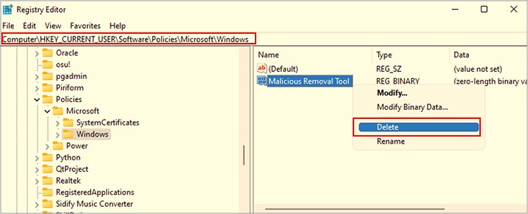 delete-mrt-tool-under-windows