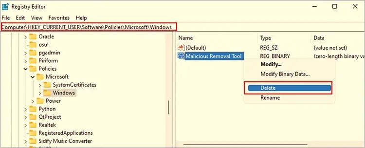 delete-mrt-tool-under-windows